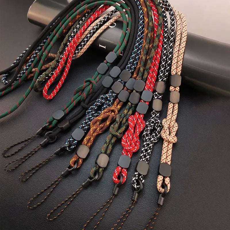 Long Neck Hanging Chain Hand-woven Mobile Phone Lanyard Strong and Length Adjustable Dual-use Lanyard Phone Anti-lost Pendant