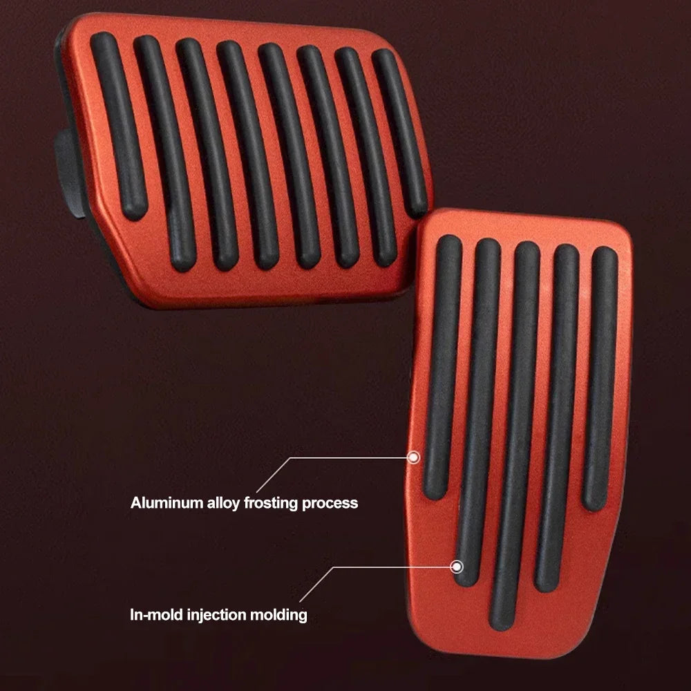 Tesla Model Y/3 Highland Foot Pedal Pads – Non-Slip Aluminum Accelerator, Brake & Rest Performance Covers