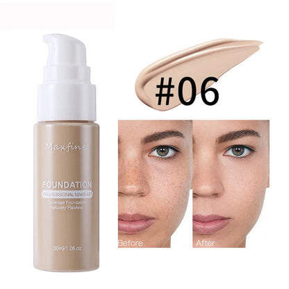 Liquid Foundation Concealer – Waterproof, Sweat-Resistant Professional Makeup Cosmetics