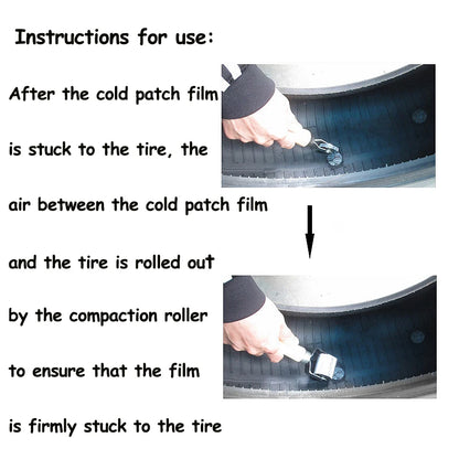 Car Stereo Soundproofing Cotton Push Wheel - Auto Tire-Patching Compaction Roller Press - Vehicle Maintenance Repair Tool