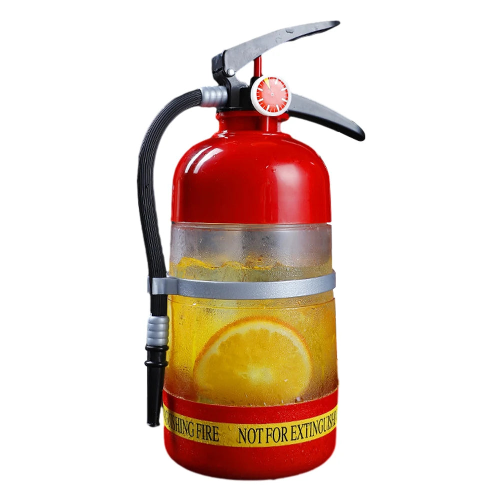 1.5L Beer & Liquor Dispenser — Creative Fire Extinguisher Shape Acrylic Container, Large Capacity for Wine, Spirits & Beer