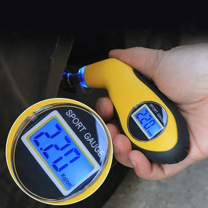 Compact Digital Tire Pressure Gauge – LCD Display for Cars, Motorcycles & Vehicle Maintenance
