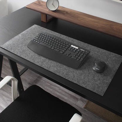 XXL Gaming Mouse Pad: Large Wool Felt Desk Mat for Computer Desk - Non-Slip Keyboard Deskpad Mousepad for Comfortable Gaming