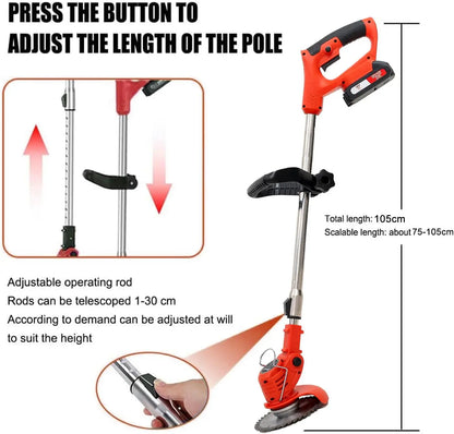 OUTIGO Cordless String Trimmer & Edger — 2×21V Battery Grass Trimmer with Blade Attachments