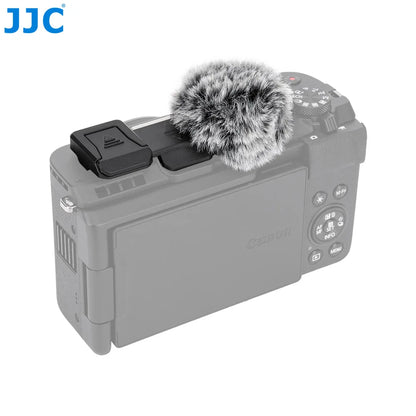 JJC Cold Shoe Wind Muff – Microphone Windscreen for Canon PowerShot V1 Vlog Camera with Noise Reduction