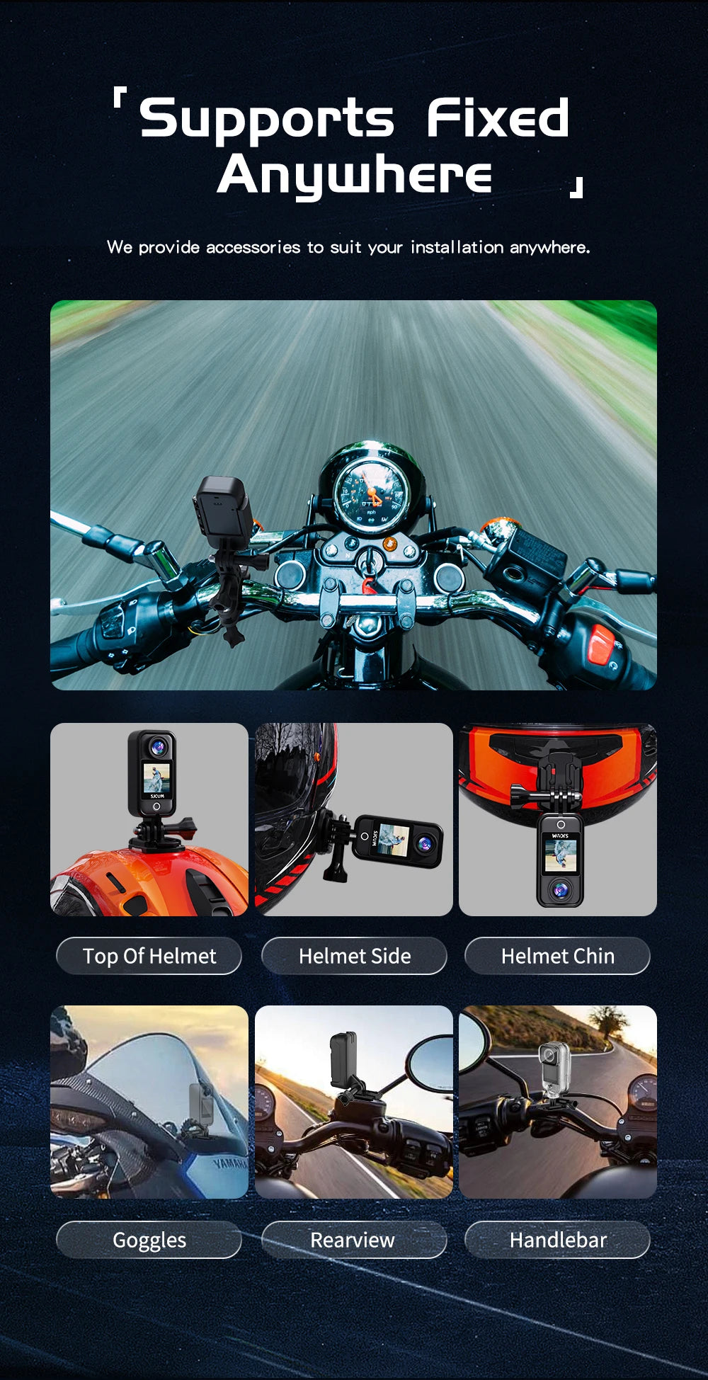 SJCAM C300 4K Action Camera – 30FPS Pocket Sports Cam with 6-Axis GYRO Stabilization, Long Battery, 5G WiFi, and Remote Control