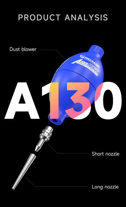 MECHANIC A130 2-in-1 Phone Repair Dust Cleaner — Air Blower Ball & Cleaning Pen for Phone, PCB, PC, Keyboard, Camera Lens