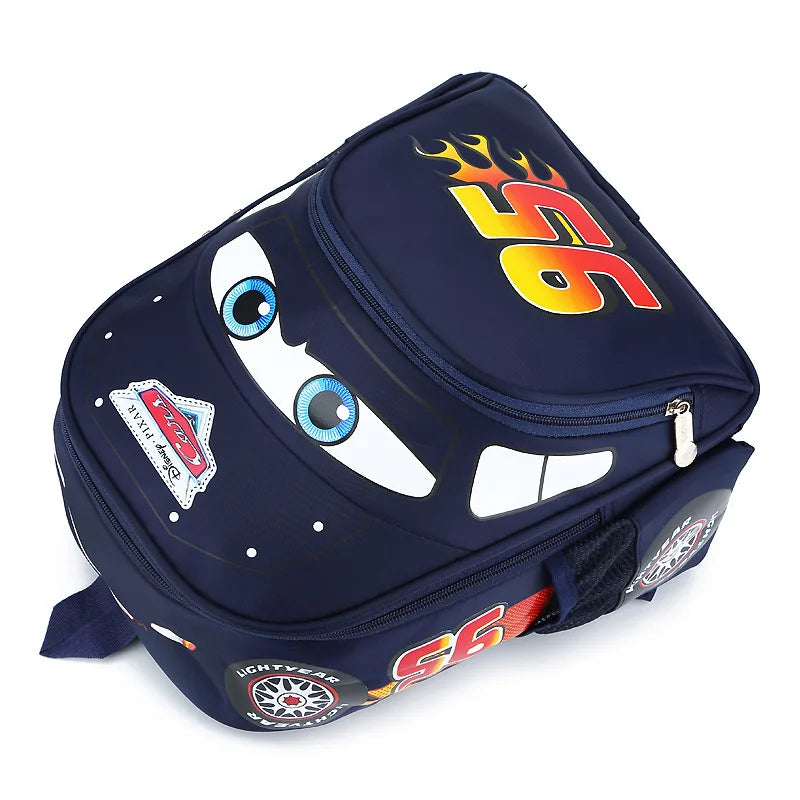 Disney 2024 Cartoon Car Backpack - Cute Kindergarten and Preschool School Bag for Children
