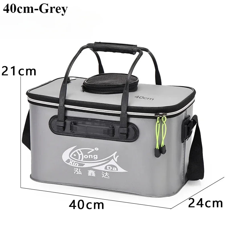 Folding EVA Live Fish Bucket – Thickened Portable Water Tank for Outdoor Fishing and Accessories