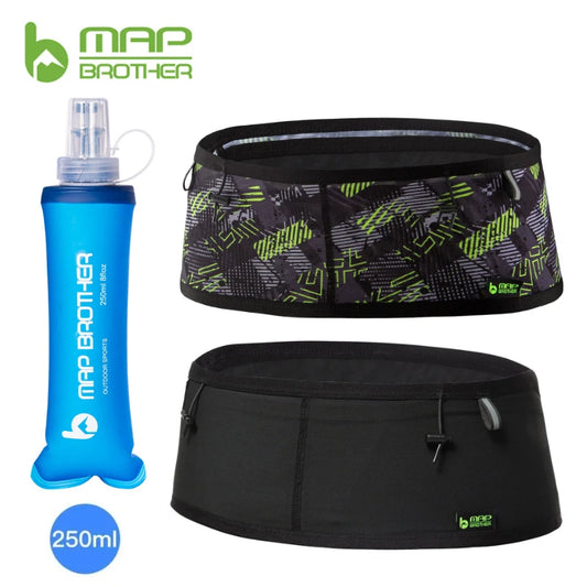 MAP BROTHER W1001 Woven Elastic Sports Waist Bag – Running, Triathlon, Marathon & Cycling Number Belt Pack