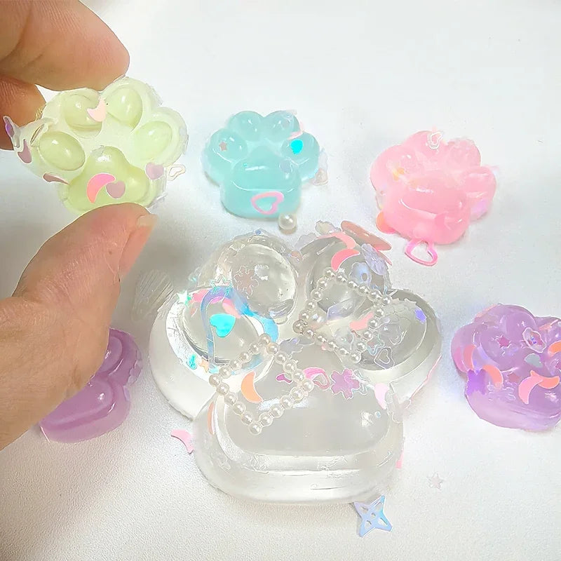 Luminous Cat Paw Hamster Squishy Toy – Stress Relief, Antistress & Decompression Squeeze Toy for Kids and Adults