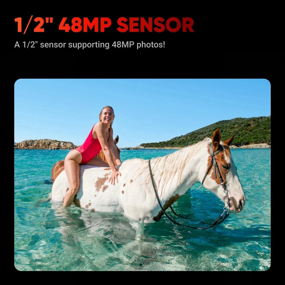 Insta360 X4 8K Waterproof 360 Action Camera – 2290mAh Battery, 2.5'' Touchscreen, 4K Wide-Angle Video