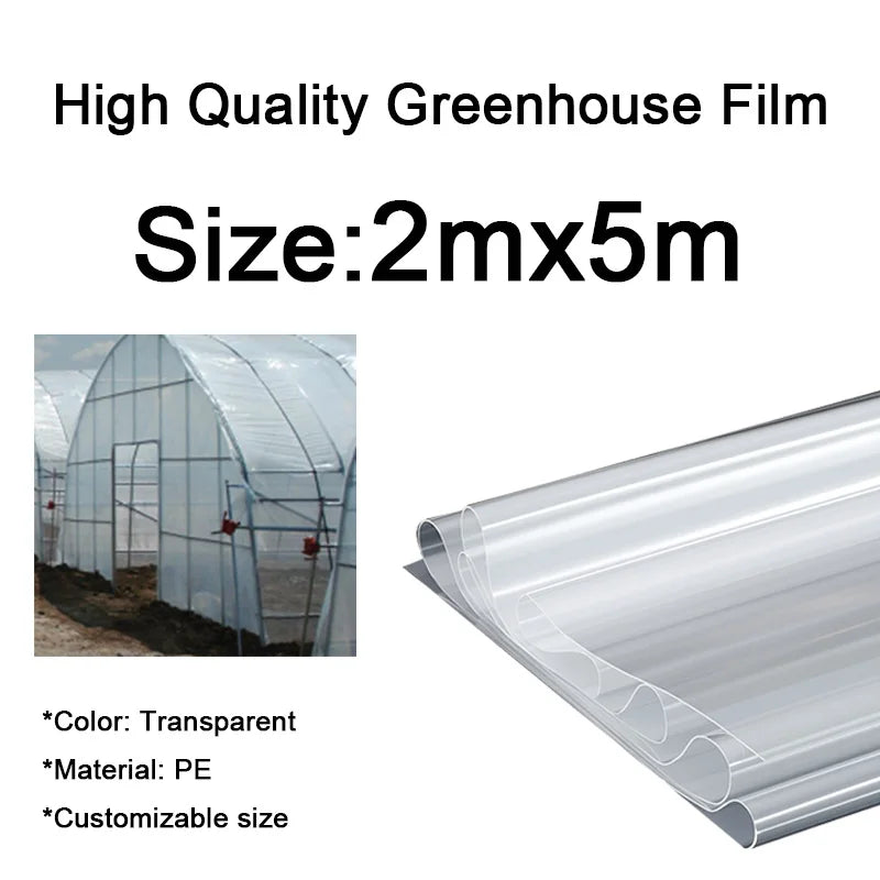 0.08mm-0.14mm Greenhouse Film – Transparent, Waterproof, Heat Preservation, Anti-Aging Planting & Gardening Film