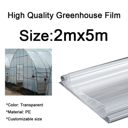 0.08mm-0.14mm Greenhouse Film – Transparent, Waterproof, Heat Preservation, Anti-Aging Planting & Gardening Film