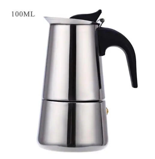 2/4/6/9 Cup Stainless Steel Moka Coffee Maker — Stovetop Espresso, Mocha & Latte Pot for Kitchen WF1111