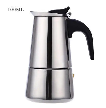 2/4/6/9 Cup Stainless Steel Moka Coffee Maker — Stovetop Espresso, Mocha & Latte Pot for Kitchen WF1111