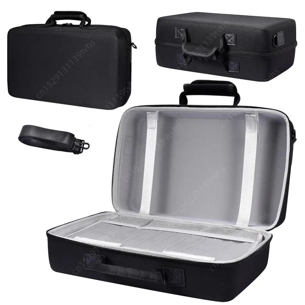 EVA Hard Carrying Case Handbag for PS5 Slim – Shoulder Strap Storage Bag for Disc & Digital Edition Console