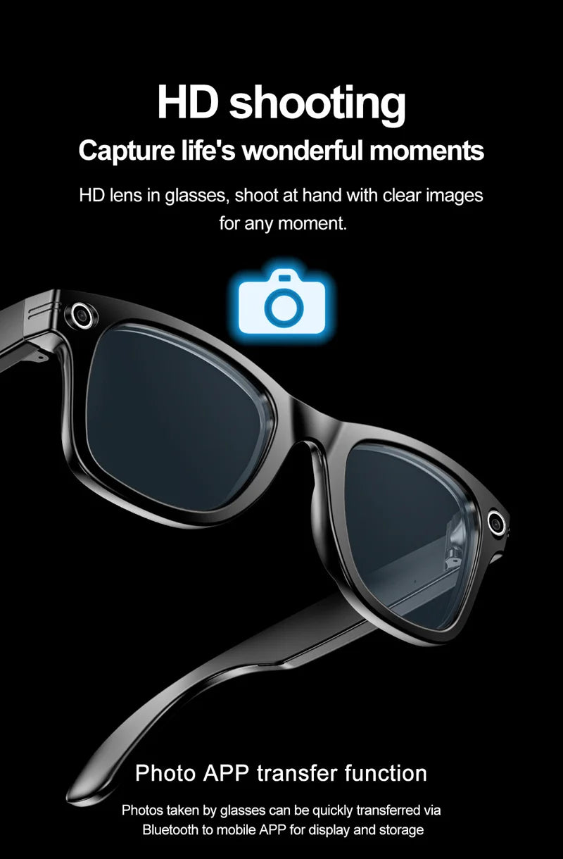Xiaomi Smart Bluetooth Glasses — IP65 Waterproof, Video Recording, AI Photo Recognition, Translation, Call & Large Battery
