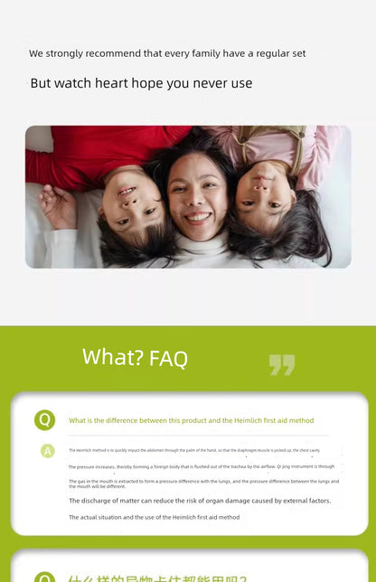 Anti-Choke First Aid Heimlich Device – Portable Anti-Suffocation Tool for Babies, Children & Elderly – Official Authentic Product