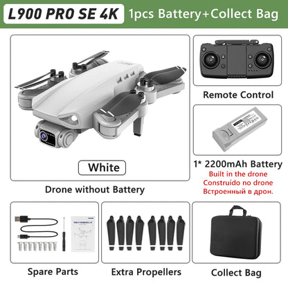 LYZRC L900 PRO GPS Drone – 4K HD Dual Camera, 5G WiFi, Brushless Motor, FPV Quadcopter, Foldable Aerial Photography Drone