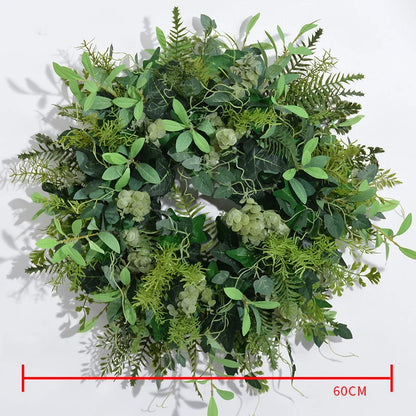 60cm Artificial Flower Wreath – Wedding Table Centerpiece & Backdrop Decoration