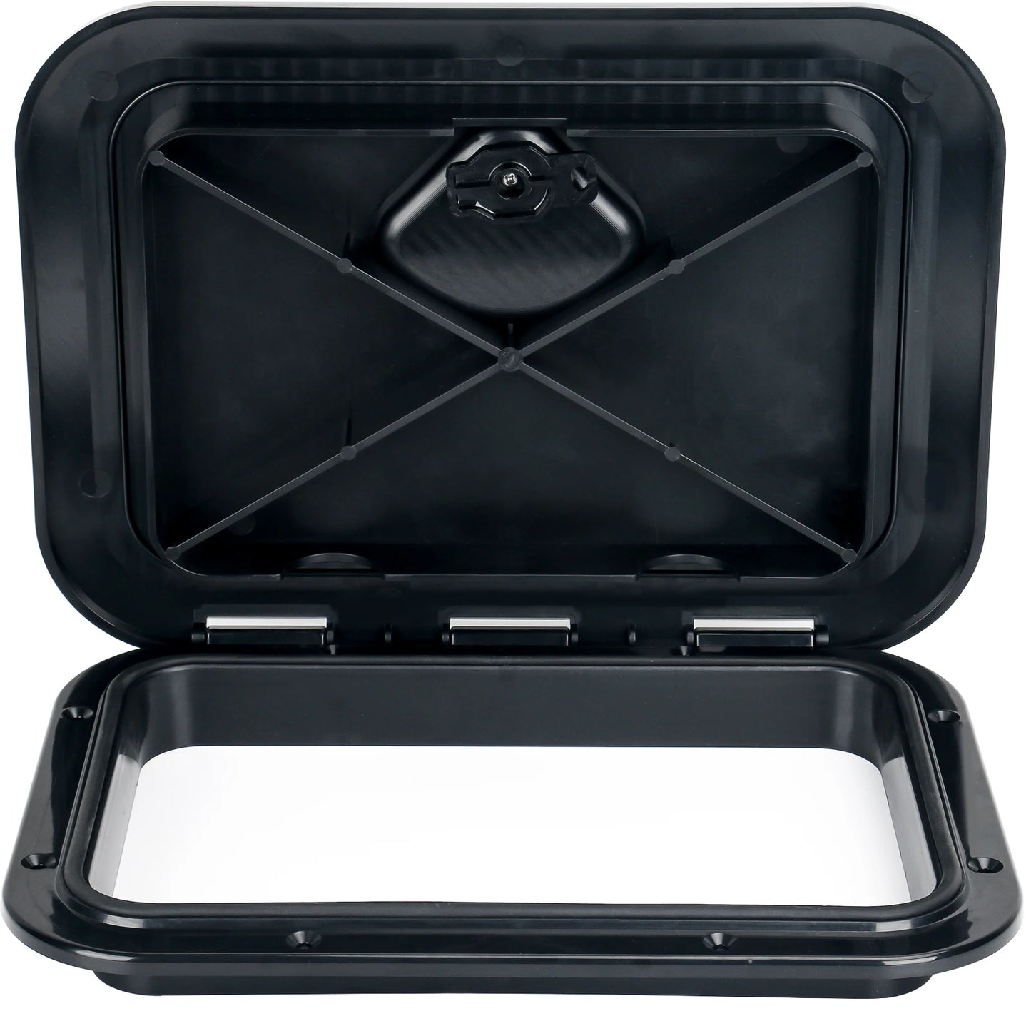 ABS Deck Access Hatch Cover — Waterproof Anti-UV Non-Skid Inspection Hatch for Marine Boats, Yachts & RVs, 15×11"