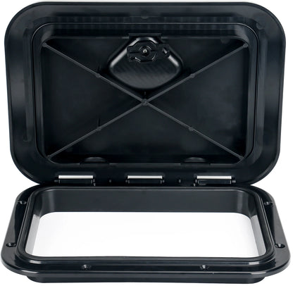 ABS Deck Access Hatch Cover — Waterproof Anti-UV Non-Skid Inspection Hatch for Marine Boats, Yachts & RVs, 15×11"