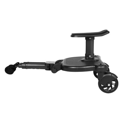 2-in-1 Universal Stroller Buggy Board with Detachable Seat – Pram Pedal Adapter for Kids, 25kg Load Capacity