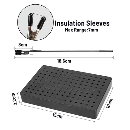 Model Painting Stand Base Holder with 20 Magnetic Alligator Clips & Flexible Sticks Set for Airbrush Crafting