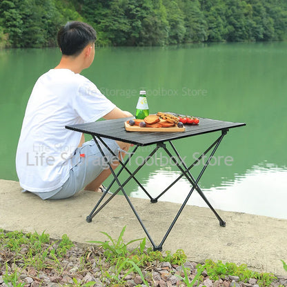Outdoor Camping Table – Ultra Lightweight Folding Picnic, Egg Roll, Portable Coffee Table for Rent House