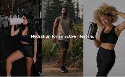 HydroJug 32oz/40oz Traveler Tumbler — Stainless Steel Vacuum Insulated Car Mug with Straw Lid & Double Wall Thermal Iced Design