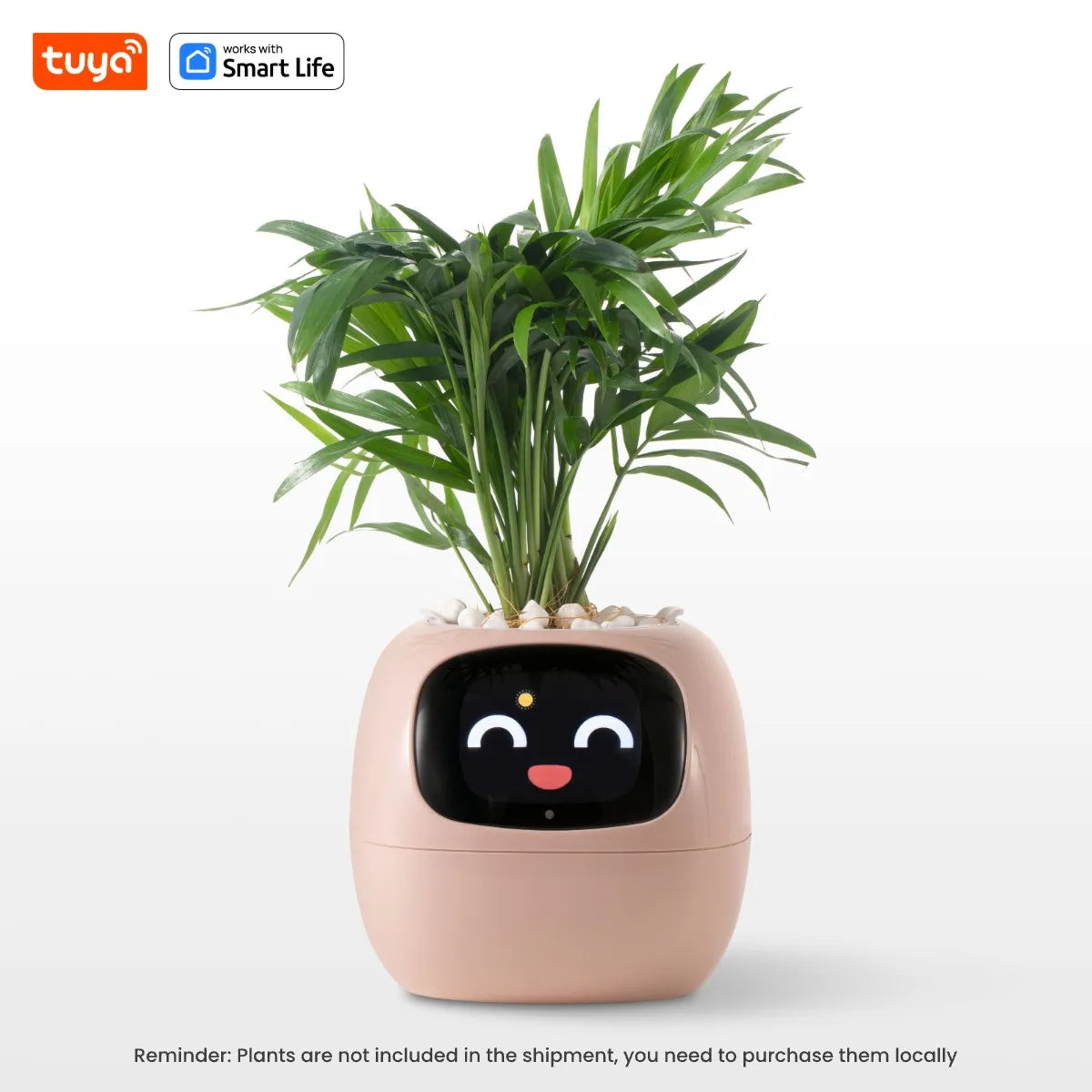 Tuya Ivy Smart Planter with AI Chips and 7 Smart Sensors - Over 49 Expressions for Easy and Fun Plant Care