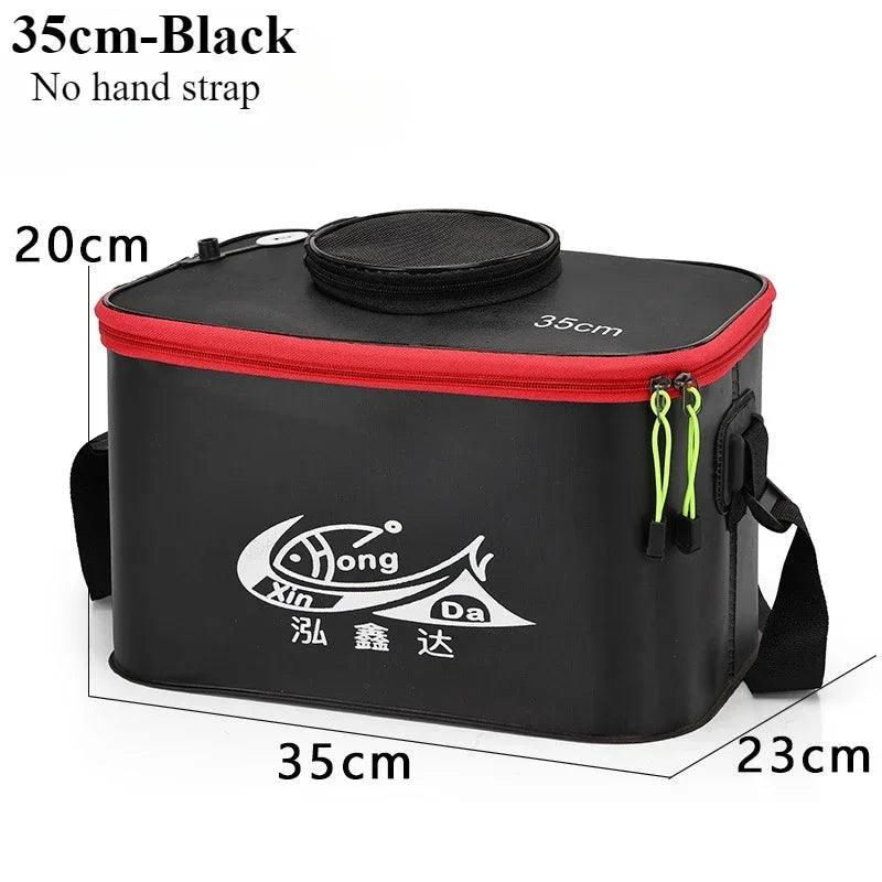 Folding EVA Live Fish Bucket – Thickened Portable Water Tank for Outdoor Fishing and Accessories