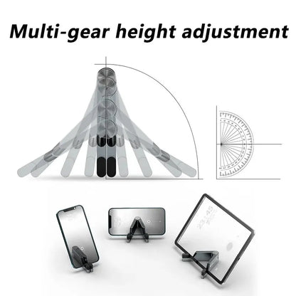 T1 Universal Mini Aluminum Folding Desk Mount - Portable Cellphone Cradle and Foldable Stand