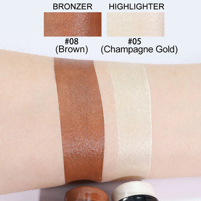 Highlighting & Bronzer Stick - Face Brightening Blusher, Rouge Concealer Pen, Long-Lasting Corrector & Nose Contouring Cosmetics
