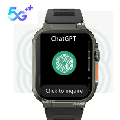 Microwear Ultra Ai3 Smartwatch – 5G, 180° Rotating Camera, Google Play, GPS, WiFi, 2.2" AMOLED HD Display, 4G Calling for Men