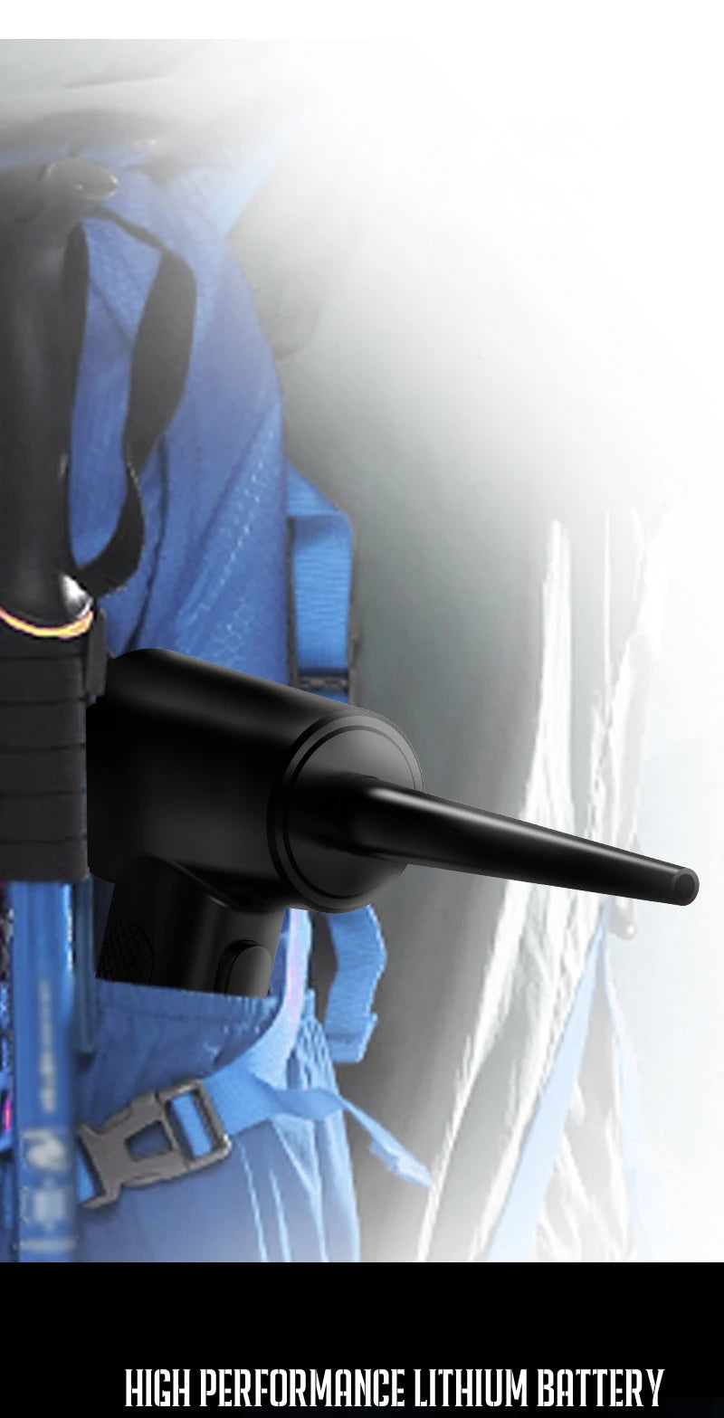 Portable Air Duster for Computer Cleaning – 51000RPM Cordless Compressed Air Blower with LED Light for PC & Keyboard Cleaning