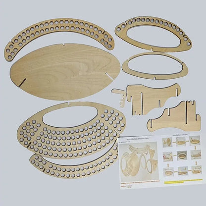 Wooden Paint Brush Holder Stand: Desk Organizer with Holes for Watercolor Brush Tray Rack - Perfect for Pencils and Paint Brushes