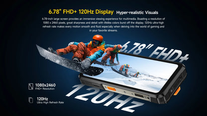 Ulefone Armor 26 Ultra 5G Rugged Waterproof Smartphone - 120W Fast Charging, 15600mAh, 200MP+64MP, 24GB+512GB, NFC