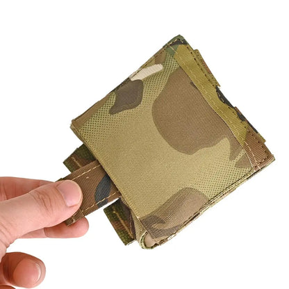 Tactical Dump Pouch – Foldable MOLLE Cummerbund Magazine Pouch, Mil-Grade Elastic Ultra-Light Roll-Up Drop Soft MAG Pouches