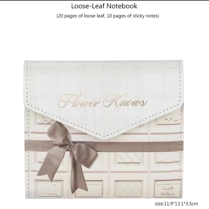 Flower Knows Angel Series Handheld Mirror – White, Black & Pink Compact Mirror