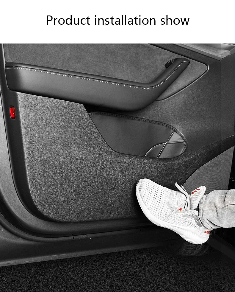 Tesla Model Y/3 2021-2023 Door Anti-Kick Protective Sticker – Soil-Proof & Anti-Scratch Side Door Mat Protector