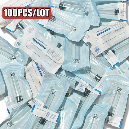 100pcs 3ml Insulin Cartridge Bottles for Lilly Injection Pen – Medical & Aesthetic Use, Individual Packaging