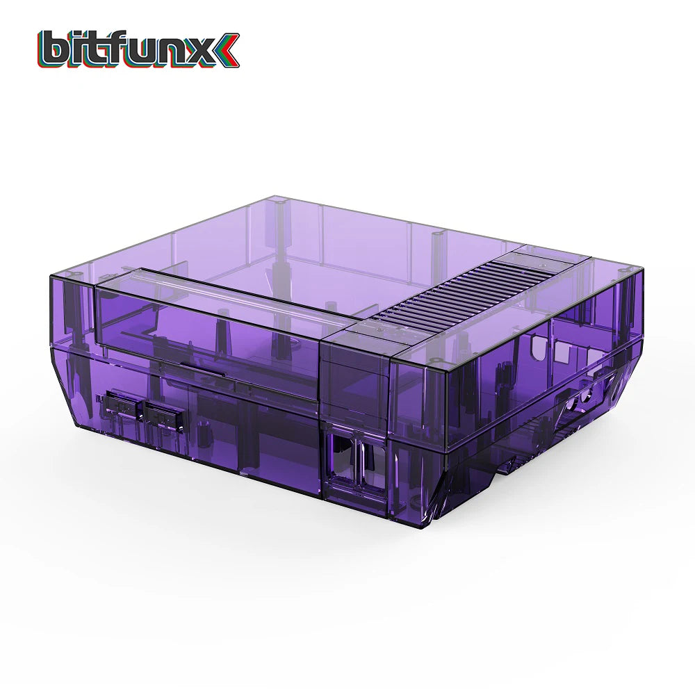 Bitfunx Transparent Replacement Shell – Protective Housing for NES Nintendo Console