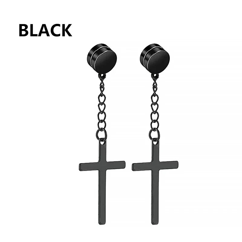Fashion Magnetic Clip Ear Studs - Non-Piercing Fake Earrings for Men & Women, Jewelry Gift