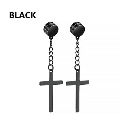 Fashion Magnetic Clip Ear Studs - Non-Piercing Fake Earrings for Men & Women, Jewelry Gift