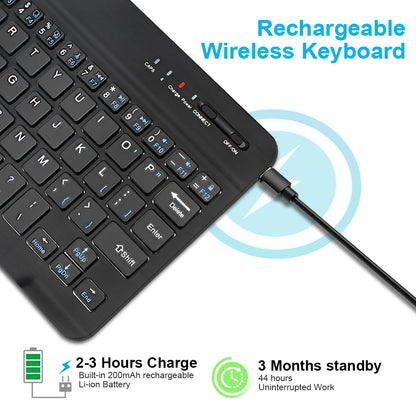 Rechargeable Bluetooth Wireless Mini Keyboard: Ideal for Laptop, Tablet, Phone, iPad - Gaming Compatible with Android, iOS, Windows