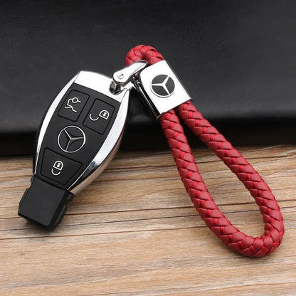 Braided Rope Metal Keychain – Car Key Ring for Mercedes Benz W166/W213/W246/W176/W177/W205 C260/C200/C300/C180/C63/W167