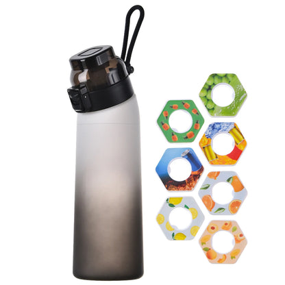 650ML Leak-Proof Fragrance Water Bottle , 7 Flavor Pods - Portable Air Water Bottle for Travel, Hiking & Climbing