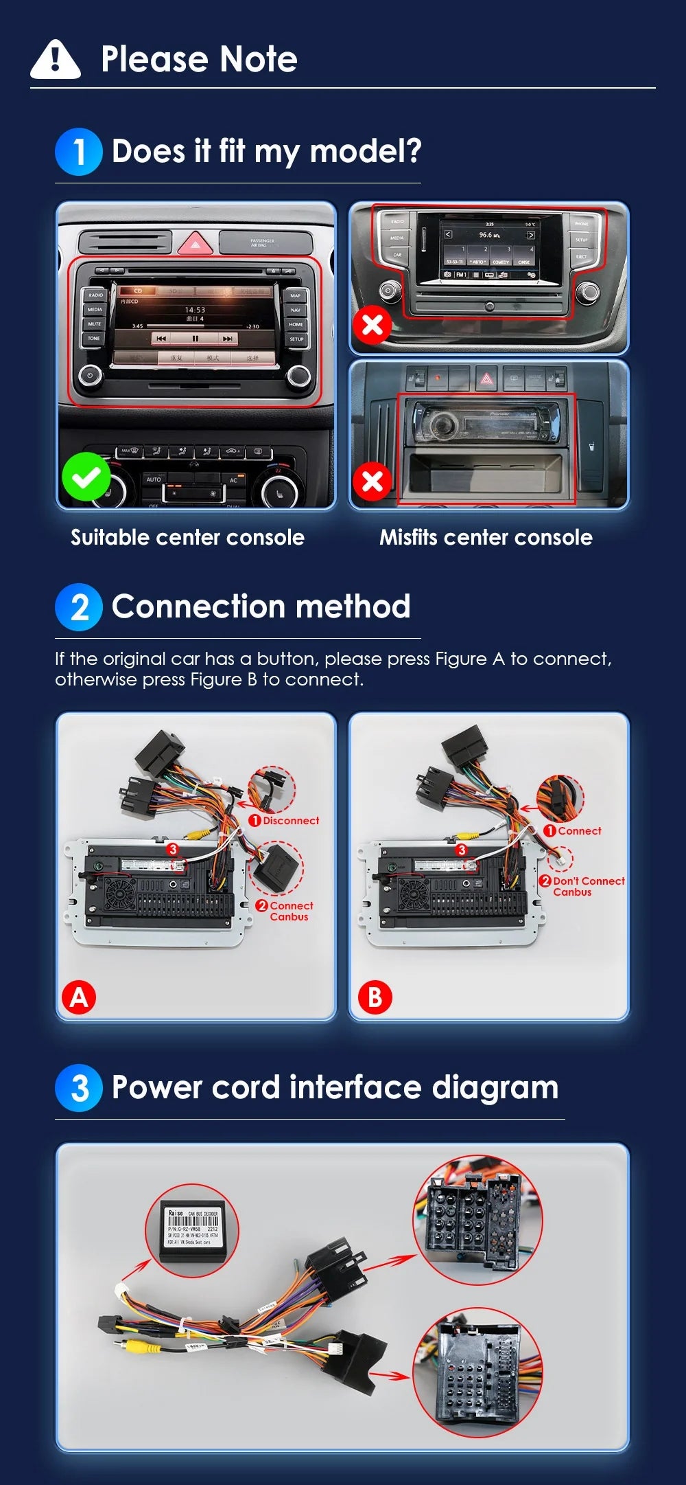 2DIN Android Car Radio for Volkswagen Golf 5/6, Polo, Passat B6/B7, CC, Skoda, Jetta - Multimedia, CarPlay, Wifi & GPS Navigation